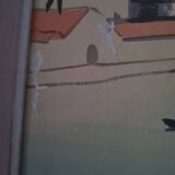 Painting reproduction of the port landscape of Sete Marquet