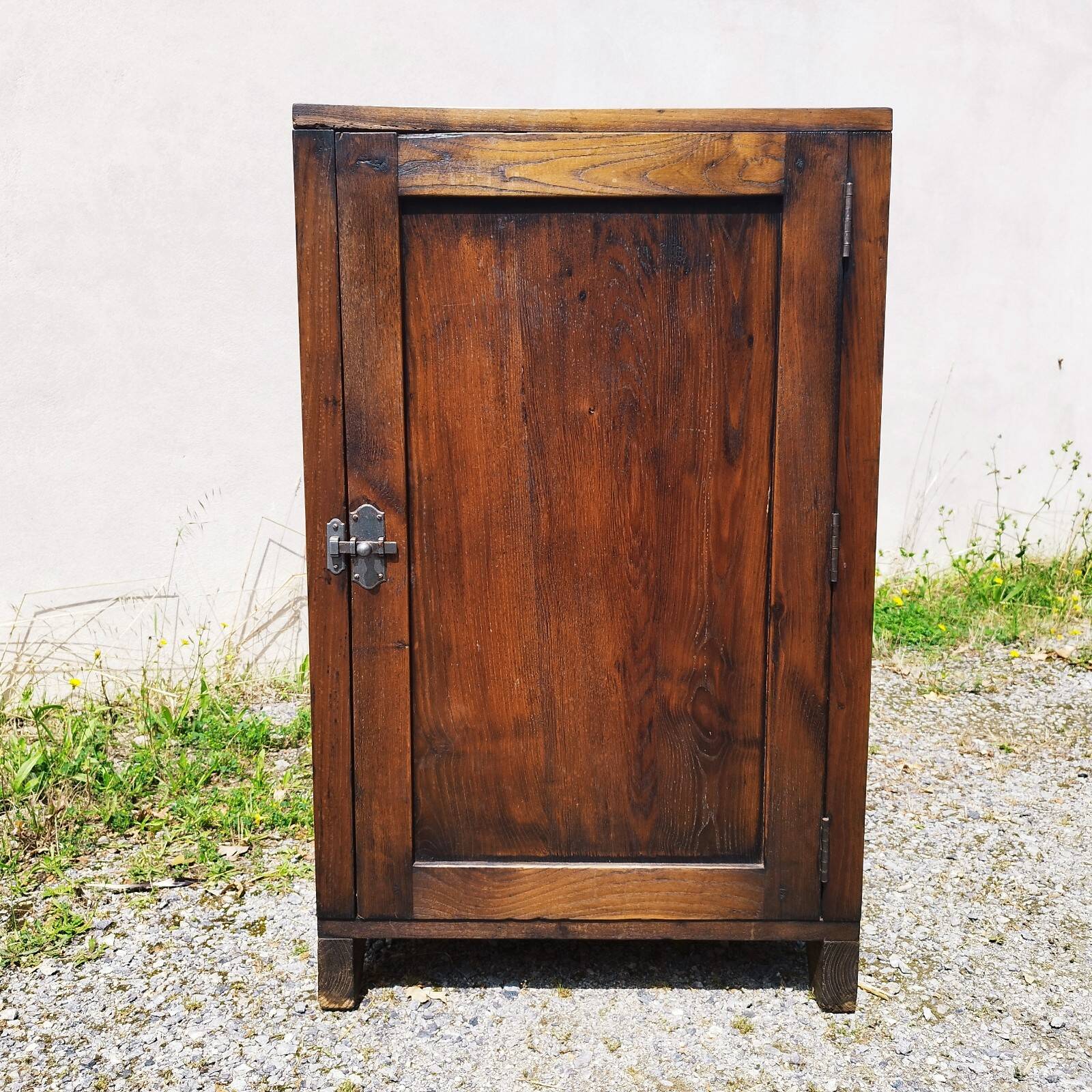 Old vintage solid oak jam maker