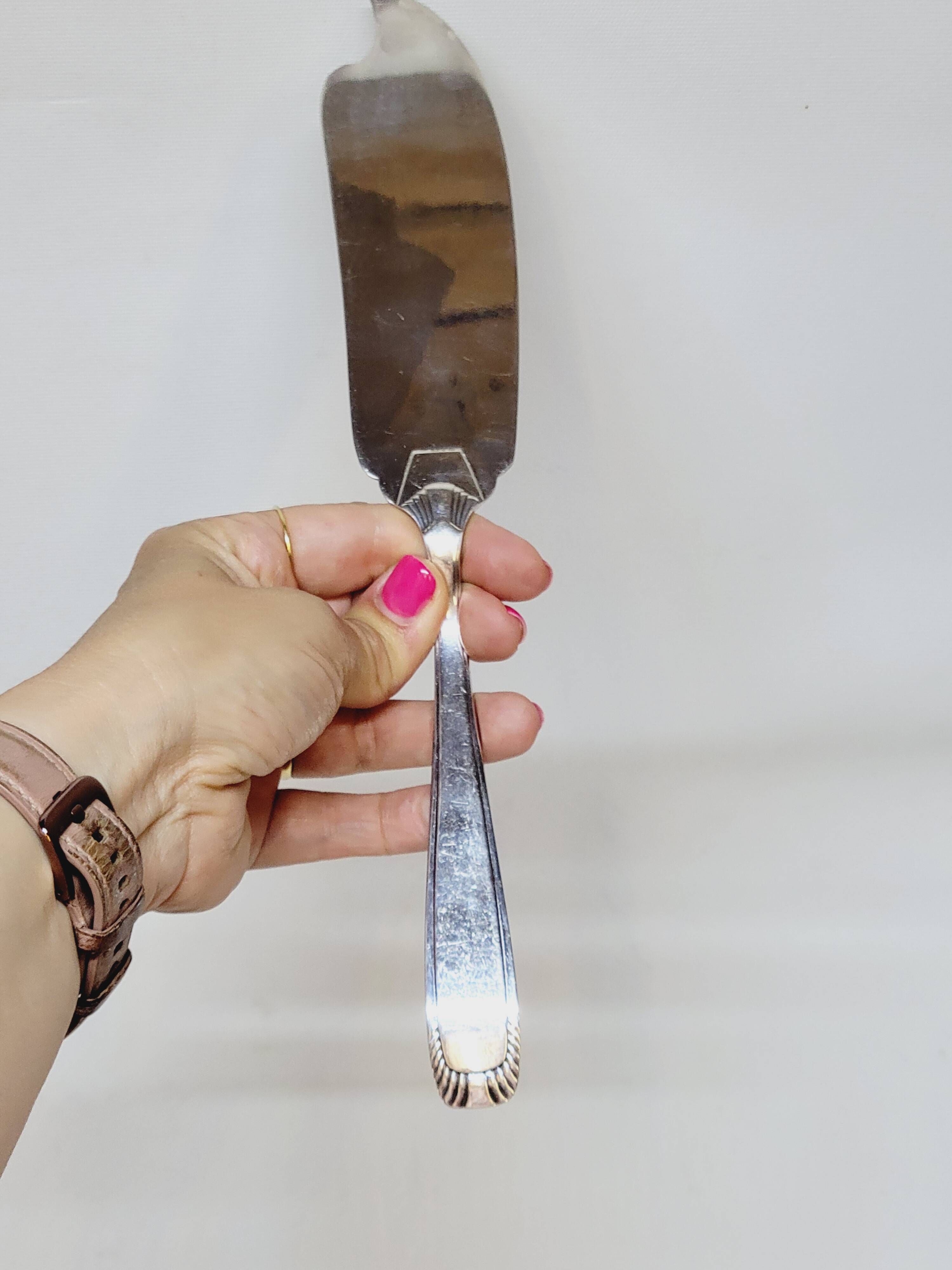 Ercuis Art Deco Silver Metal Fish Serving Cutlery Set