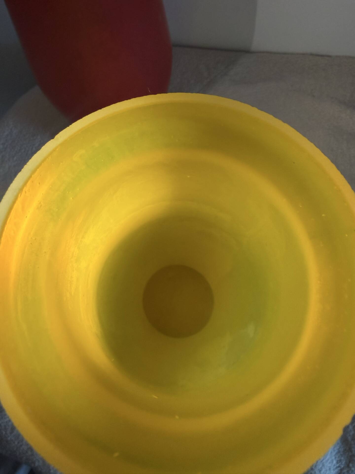 Vintage Mid-Century Modern Frosted Satin Glass Vase Pair