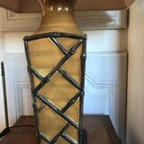 Vintage ceramic lamp bamboo style