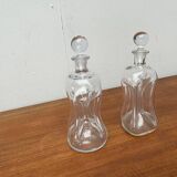 Danish Vintage Kluk Kluk Glass Bottles from Holmegaard, 1970s, Set of 2