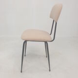Set of 4 Italian Metal Dining Chairs, 1960's