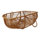 Moĩse rattan bassinet cradle, handcrafted, vintage wicker rattan
