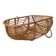 Moĩse rattan bassinet cradle, handcrafted, vintage wicker rattan