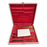 2968 and 2969 – Box of 12 gilded copper knife holders – Navarre factories in Évreux (Eure)