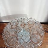 Cut glass cake stand