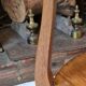 Round walnut gueridon with two tiers – Louis XV style – Perfect condition