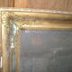 Antique wooden mirror and gilded stucco with gold leaf 89 x 72