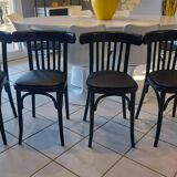 Set of 4 vintage bistro chairs from the 1970s