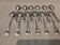12 silver-plated metal teaspoons by Christofle Marly, 13.6cm