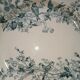 Round dish old earthenware longwy cute birds iron earth ø 28.5 cm