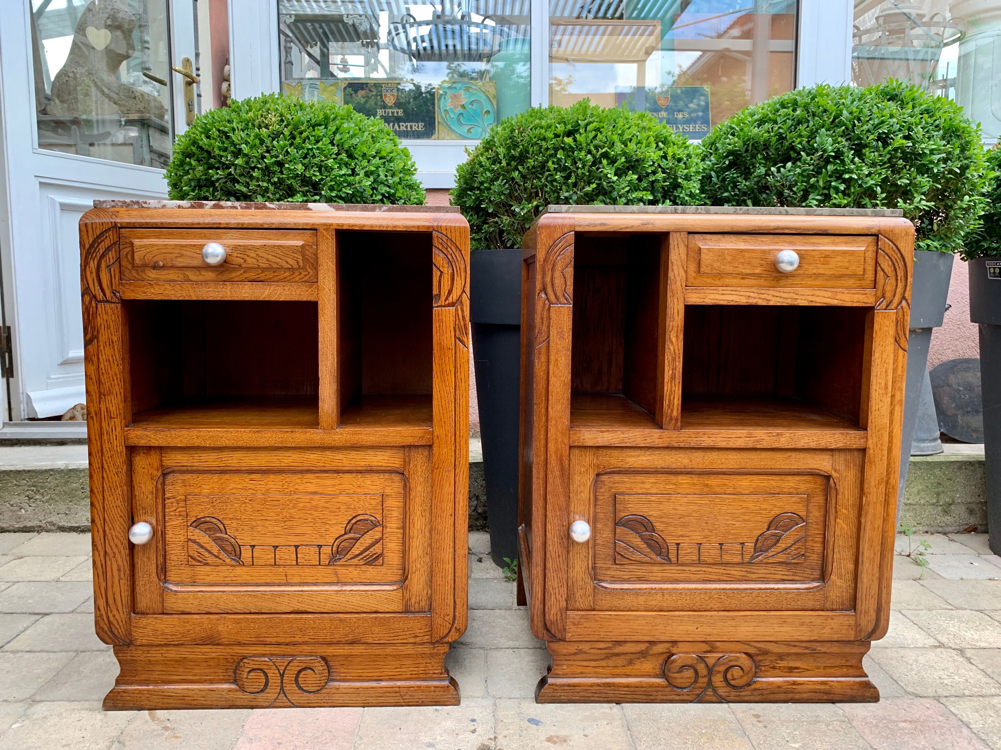 Art deco bedside tables