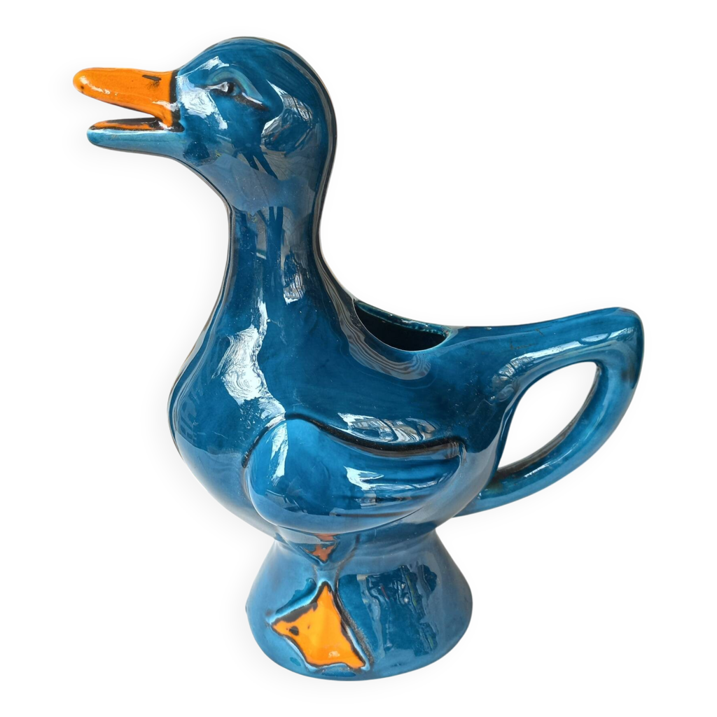 Pichet zoomorphe canard Poët Laval