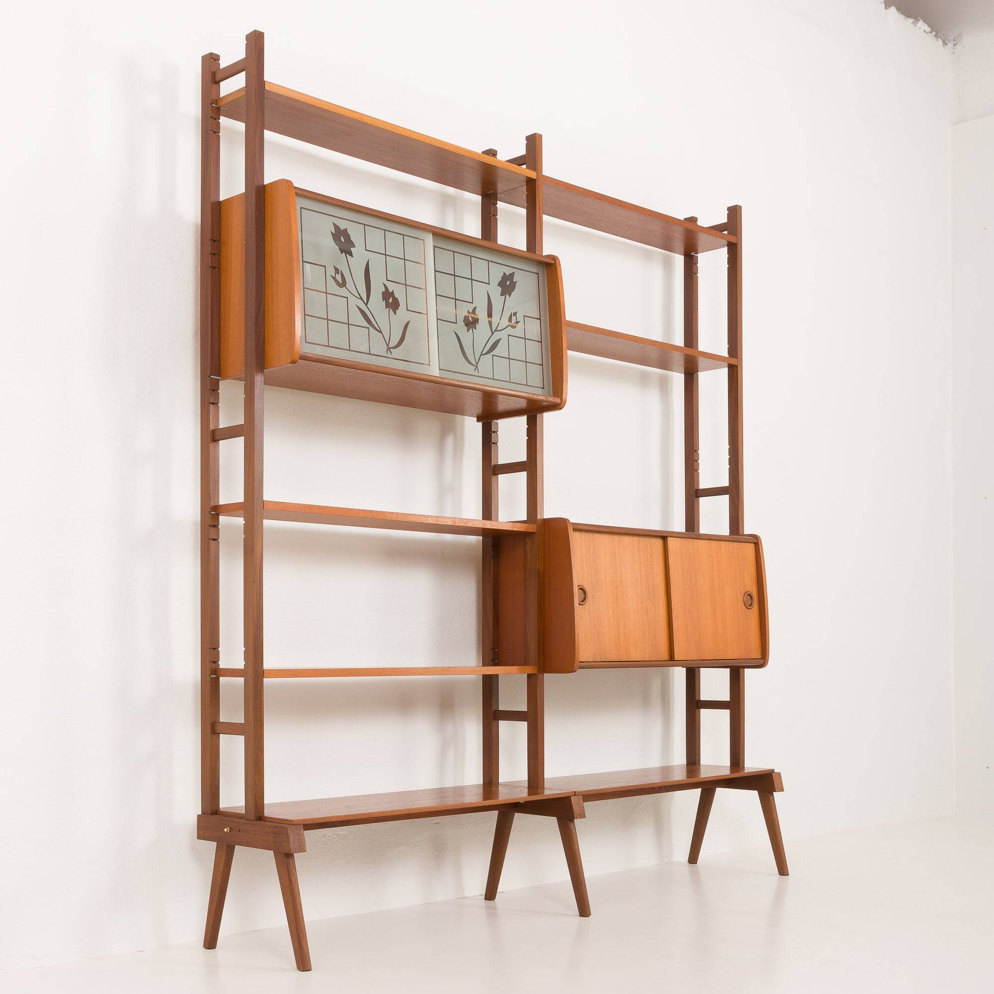 Scandinavian mid century free standing wall unit,Norway 1960s