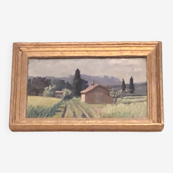 Small rural landscape painting