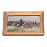 Petit tableau paysage rural