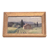 Petit tableau paysage rural