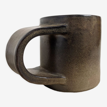 Mug ou tasse brutaliste en grès des années 50/60