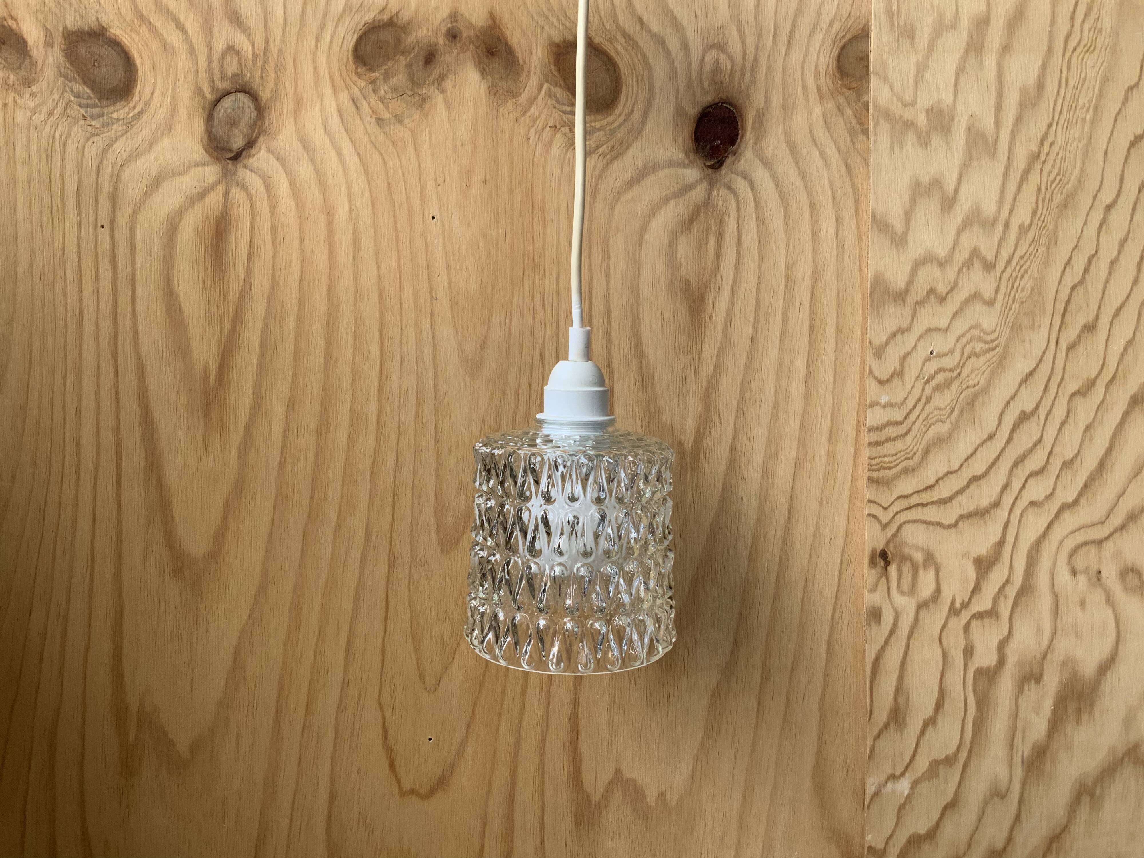 Vintage glass pendant lamp