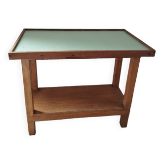 Wood and formica coffee table