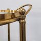 Hollywood Regency bar cart in bronze and smoked glass, 1950s