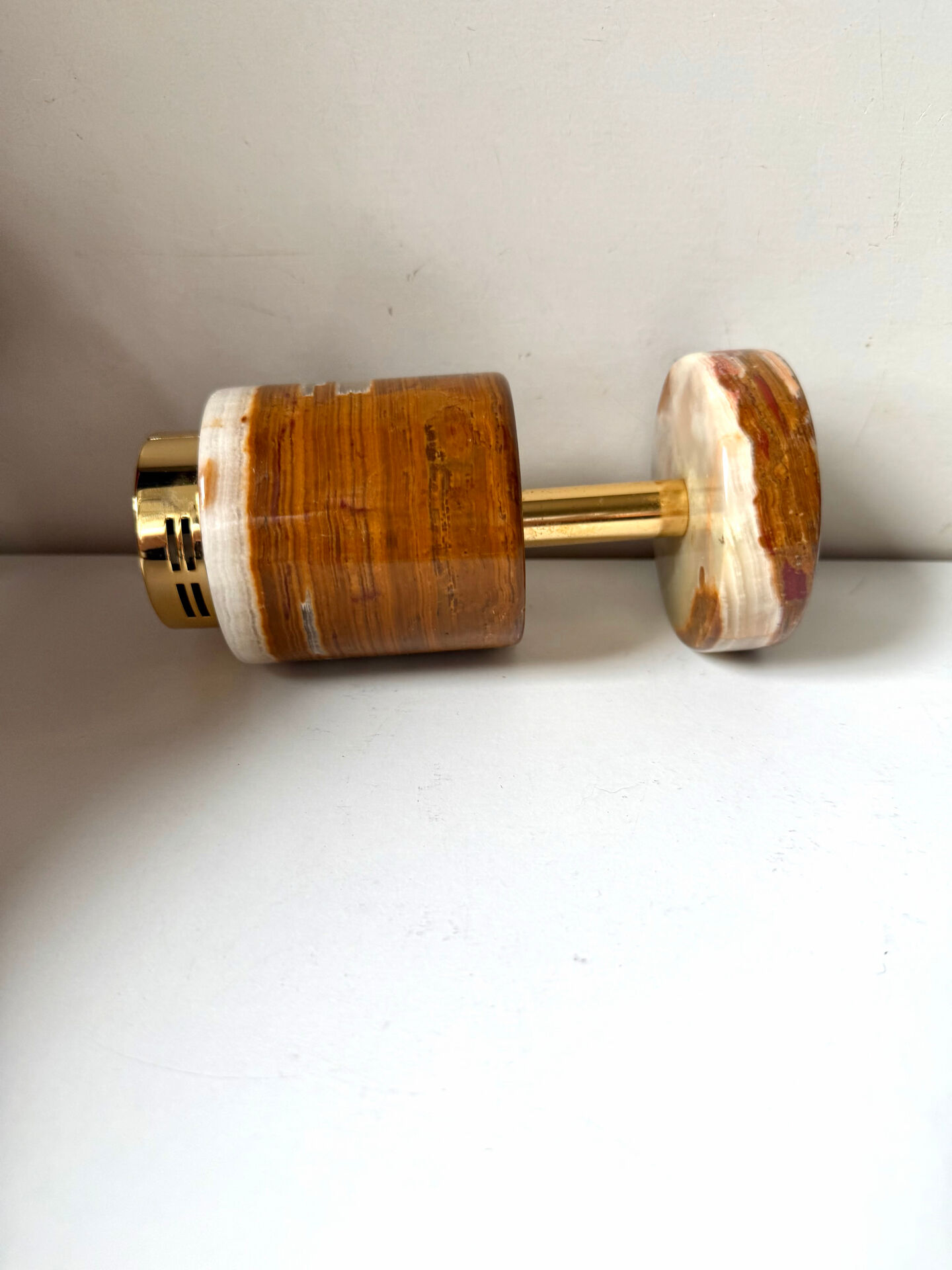 Vintage SAROME Japan Marble Onyx Table Lighter