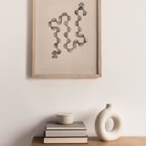 Painting on paper - 30x40cm - abstract painting - B115 - signed Eawy