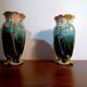 Pair of De Bruyn slip vases - Art Nouveau