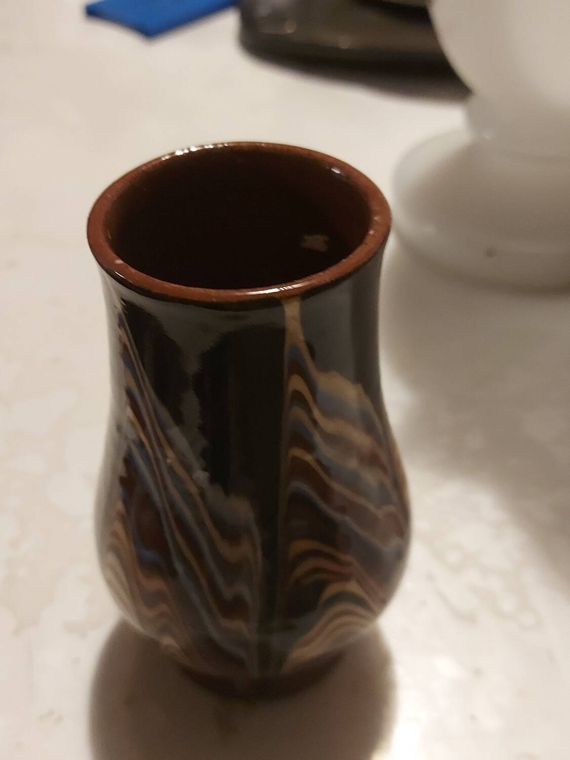 Small sandstone vase