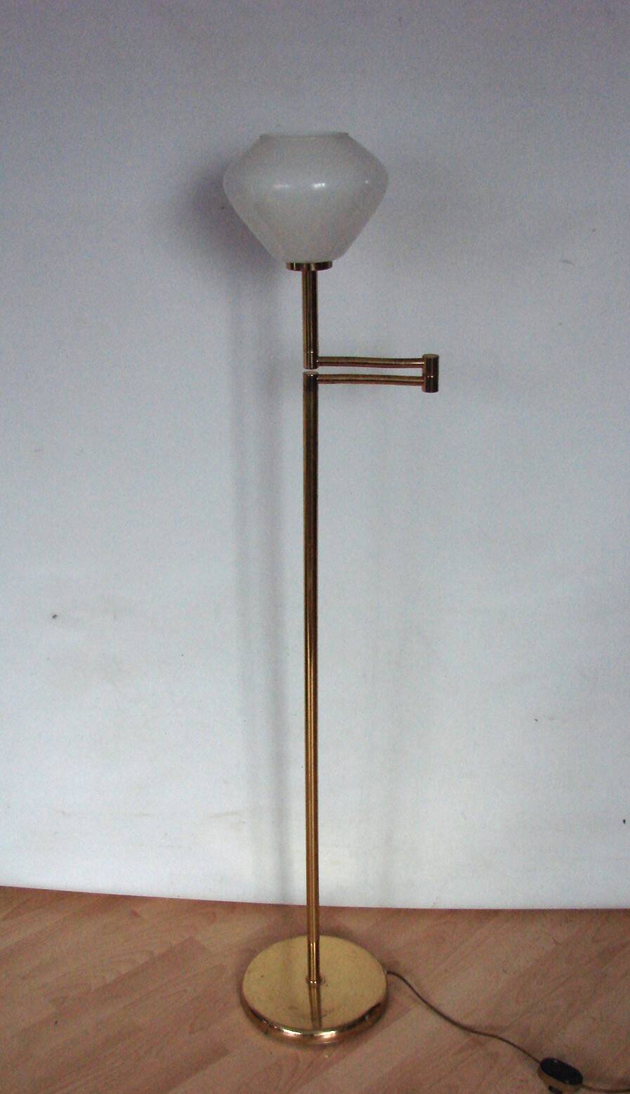 Brass floor lamp , 1970s.