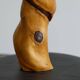 Table lamp acacia trunk oak 1950s