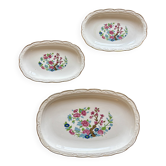 Lot de 3 raviers vintage, modèle "Arbre indien" de Digoin