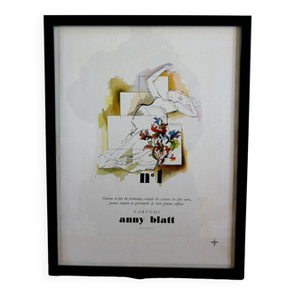 Affiche parfum Anny Blatt n°1 vintage 1940