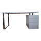 Bureau design laqué blanc