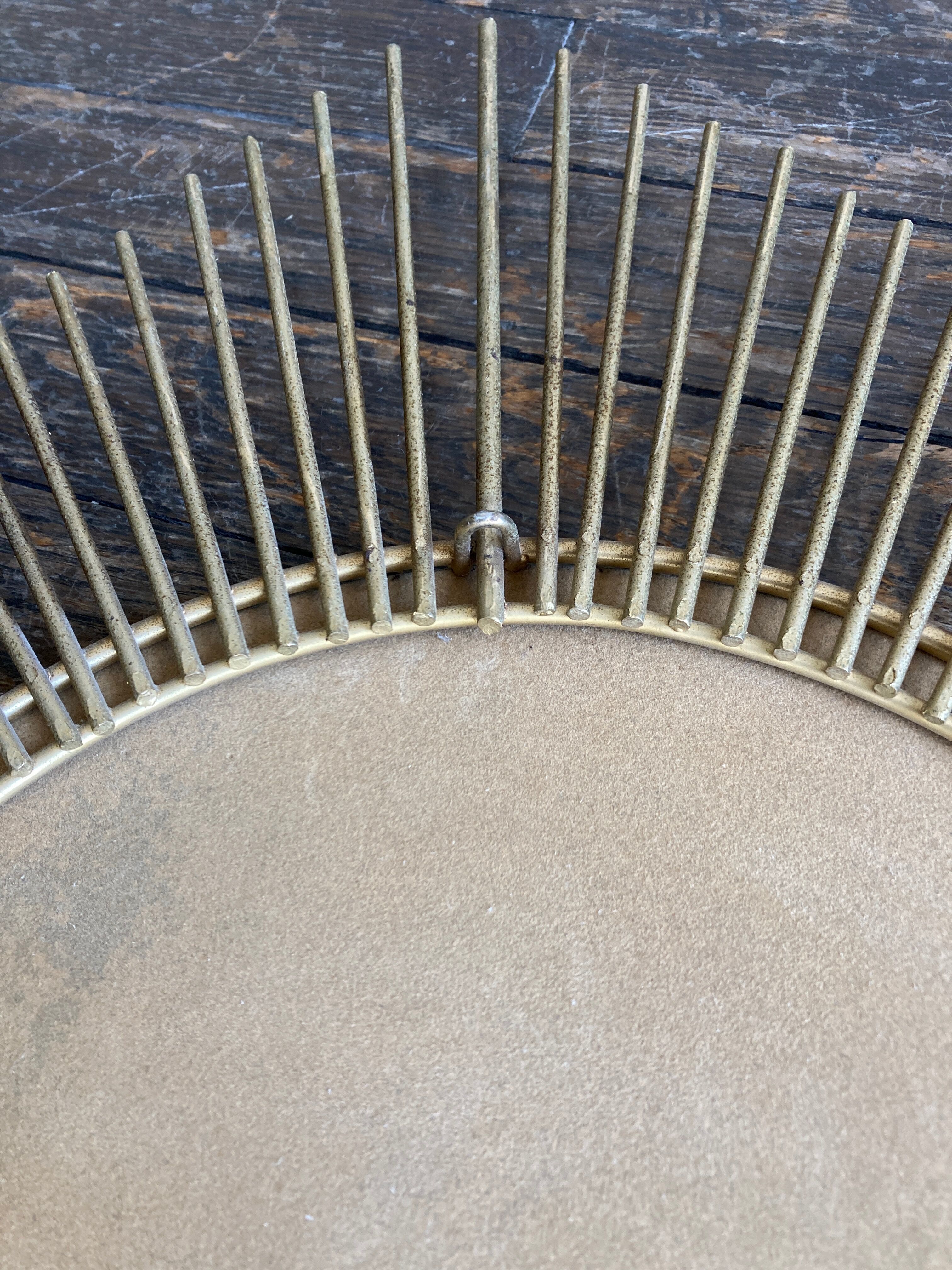 Sun mirror 1960 rn gilded metal