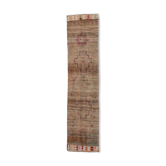 1960s antique wool vintage runner rug
