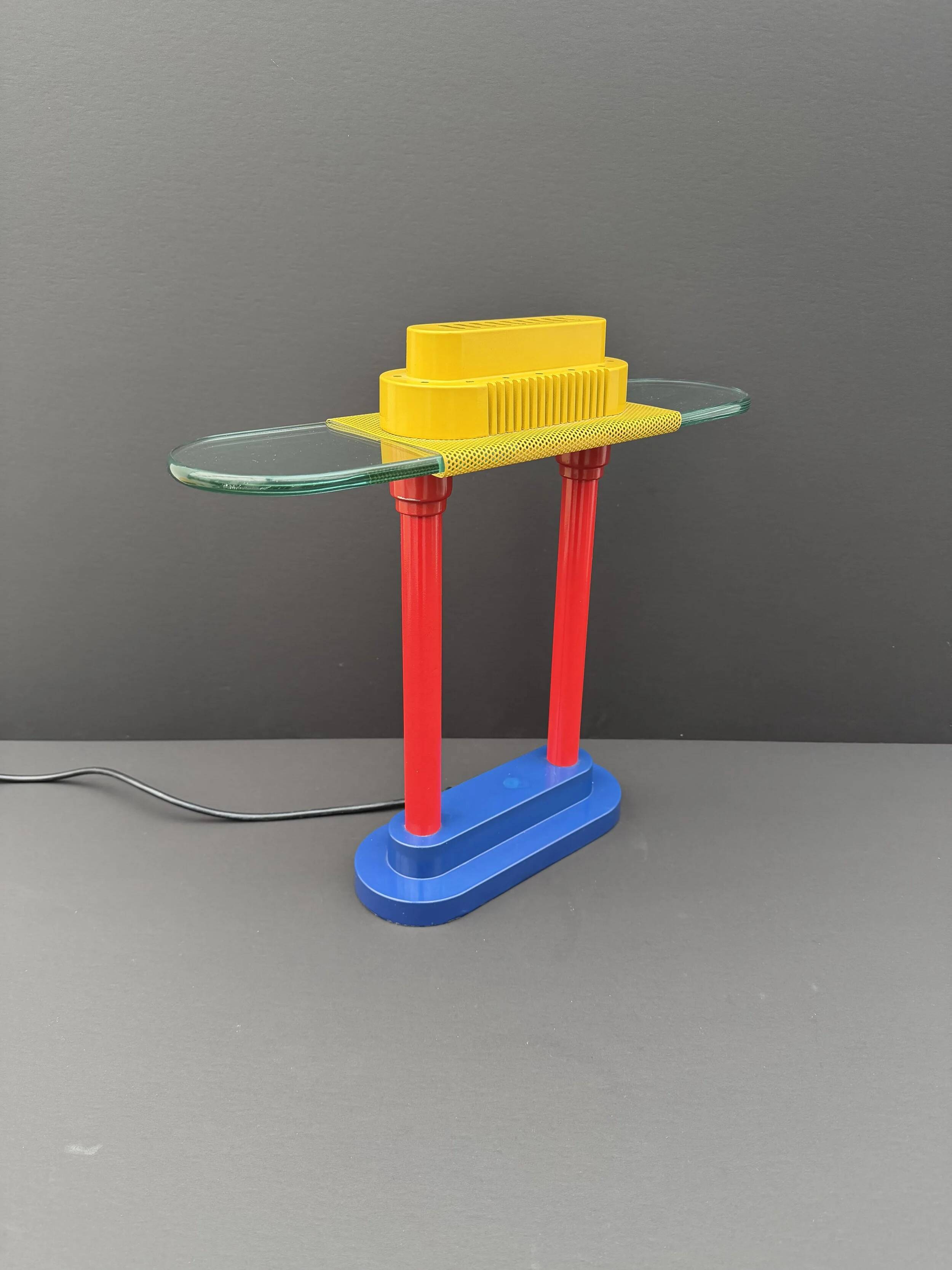 Memphis style lamp by Robert Sonneman for George Kovacs, 1980