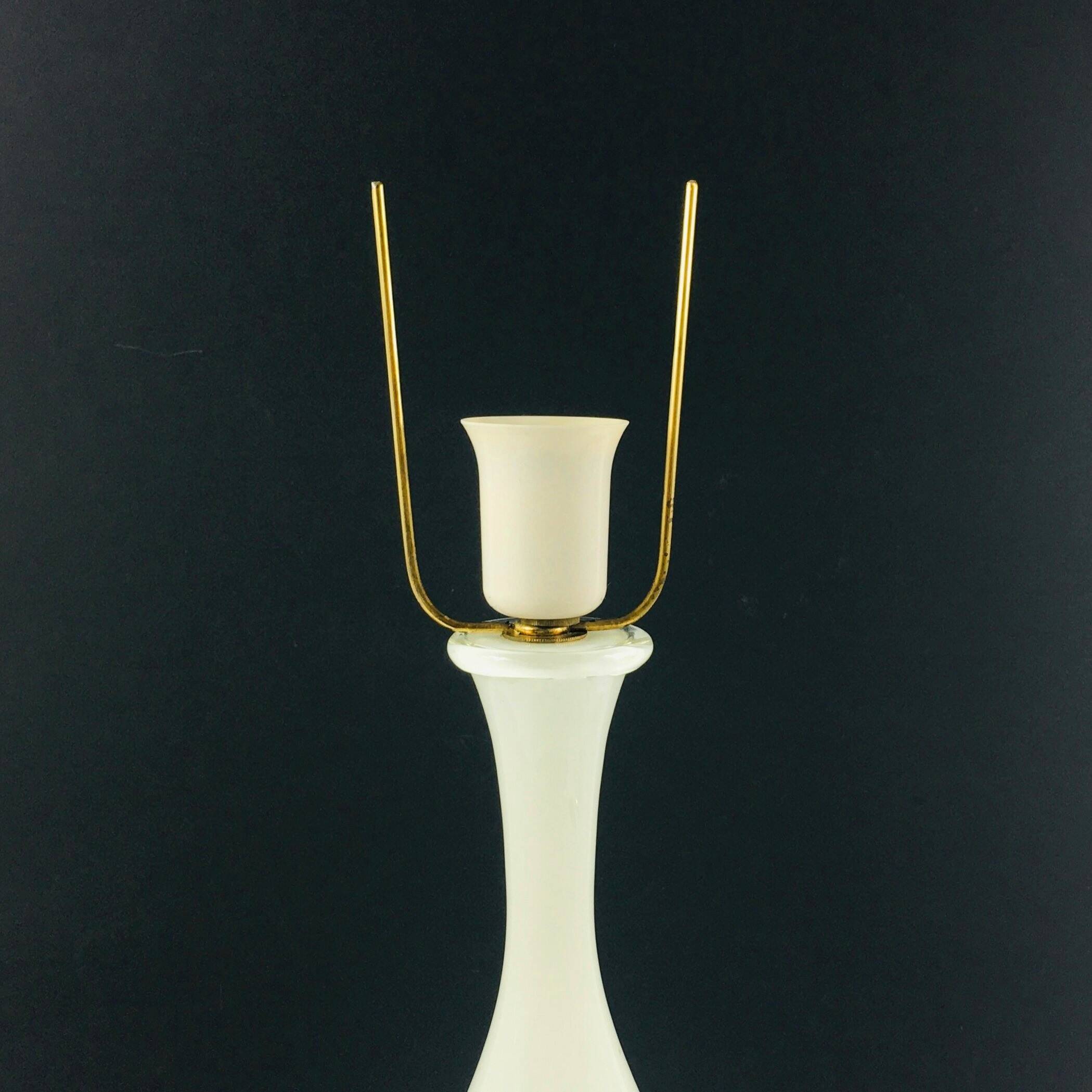 Large Mid Century Murano Glass Table Lamp From Barovier & Toso, Italy, 1960s