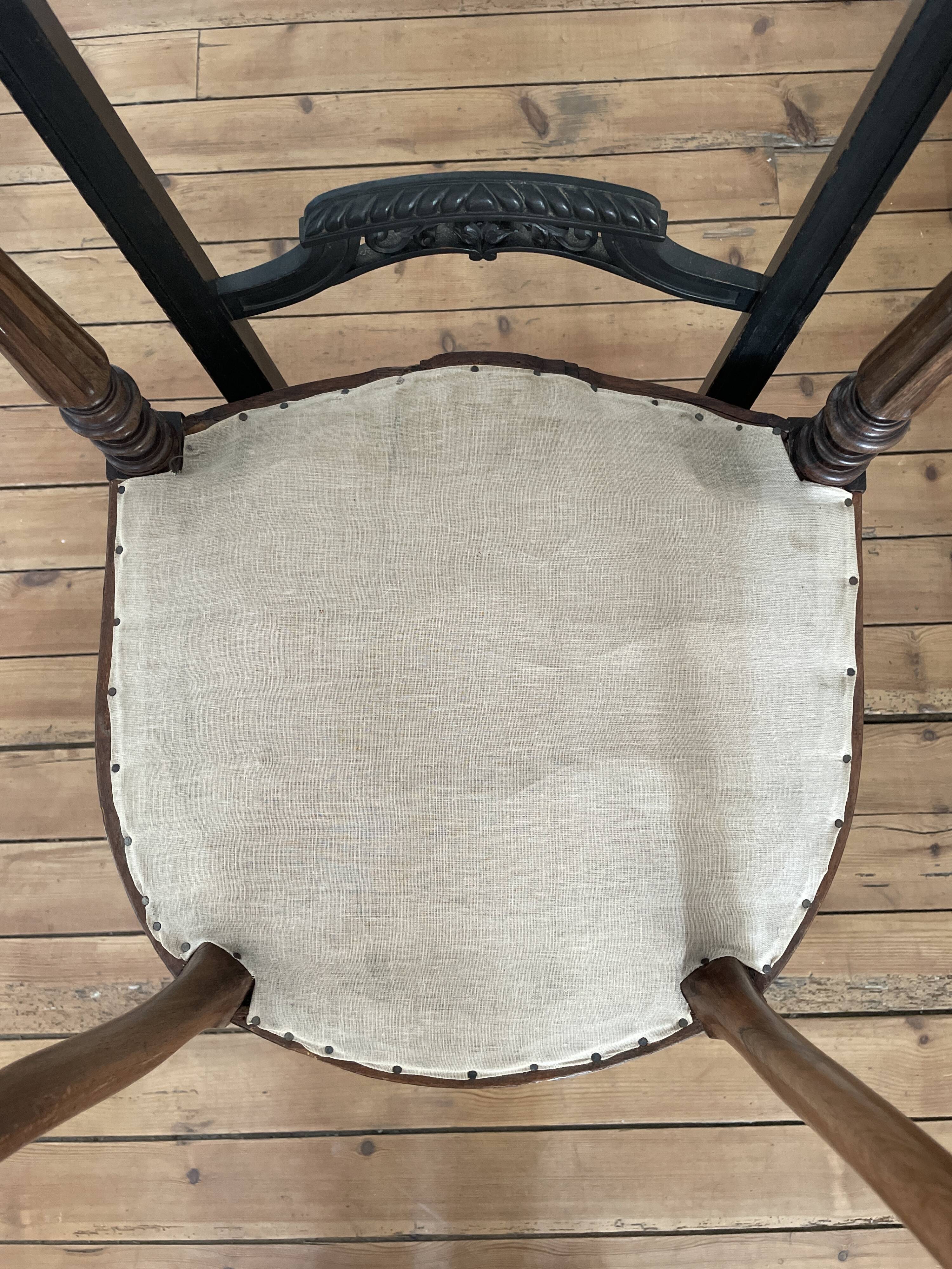 Series of 3 antique chairs Napoleon III