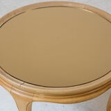 Oak coffee table and mirror 1950