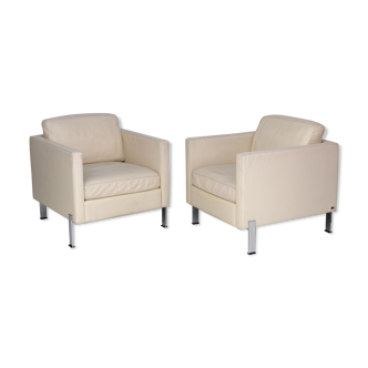 DS-118 Leather Lounge Chairs by De Sede. Set of 2