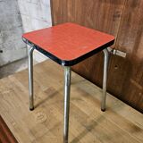 Pink formica stool 1960