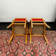 Paire de fauteuils Bridge 1940