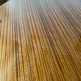 Table ronde acajou avec rallonge