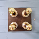 Space Age ceiling light/wall lamp in brass, Cosack Leuchten, 1970.