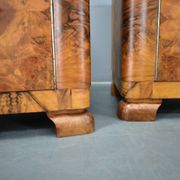 1935s pair of rare art deco bedside tables, Czechoslovakia