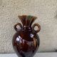 Amphora vase in glazed ceramic vallauris sign E.Covain vintage