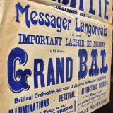 Affiche "Grande Fête" Langon 1935