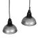2 Industrial pendent in Iron&Bakelite 1950
